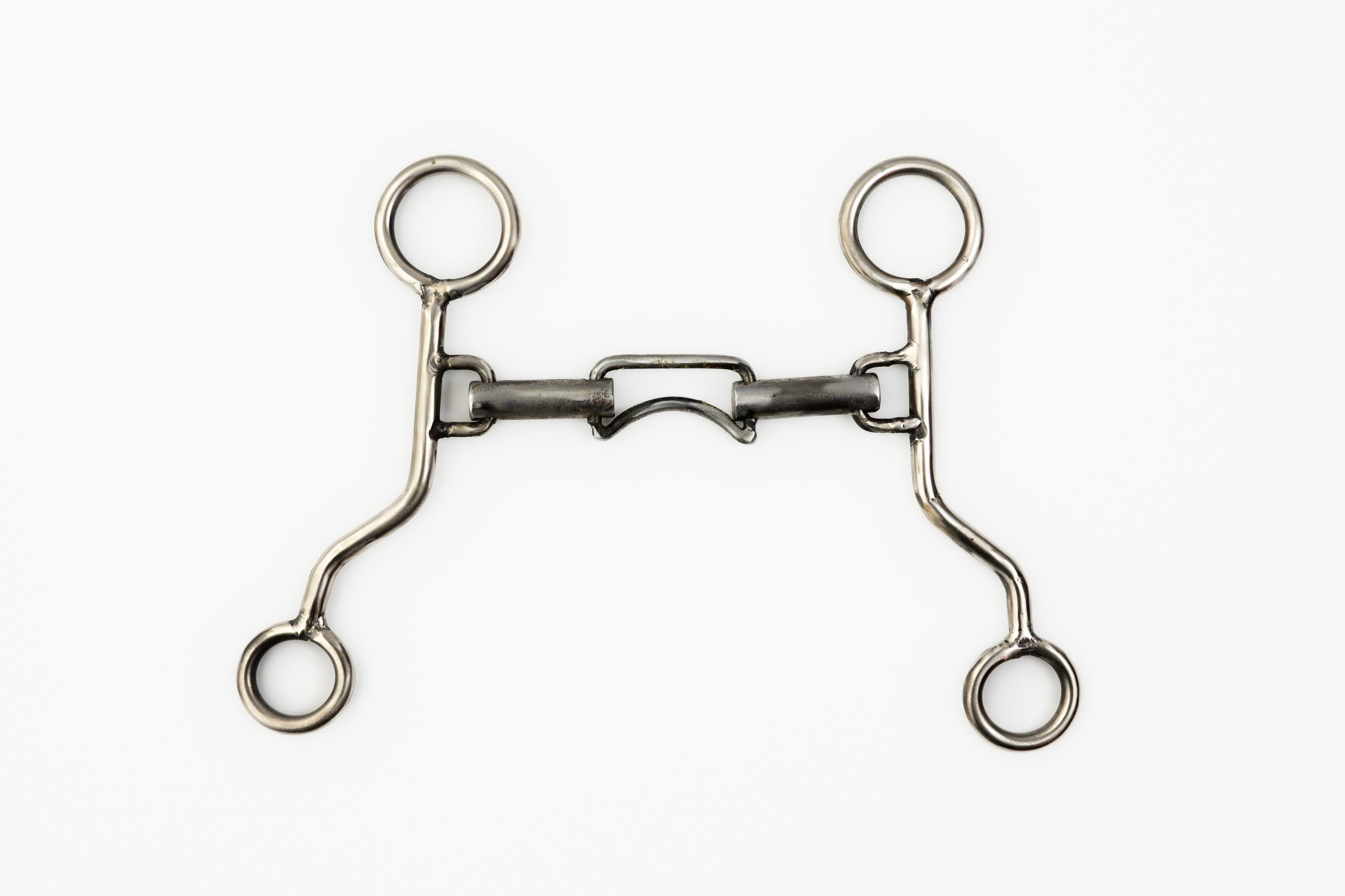 Curb Bit with Ported Mouthpiece & Curved Shanks